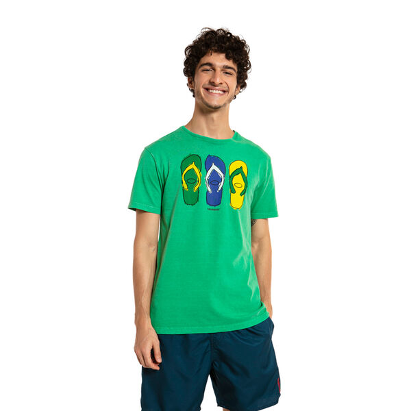 Havaianas T-Shirt Classique Cotton Flip Flop Collage image number null