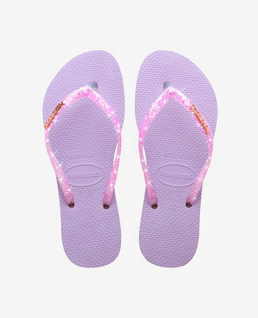 HAVAIANAS Slim Candy Women Flip Flop Sandals Soft Lilac Purple 