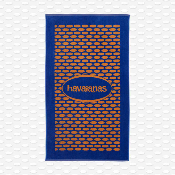 Havaianas Bicolor Velvet Logo Towel Orange/Blue 998 image number null