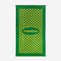 Havaianas Bicolor Velvet Logo Towel Green/Yellow 998