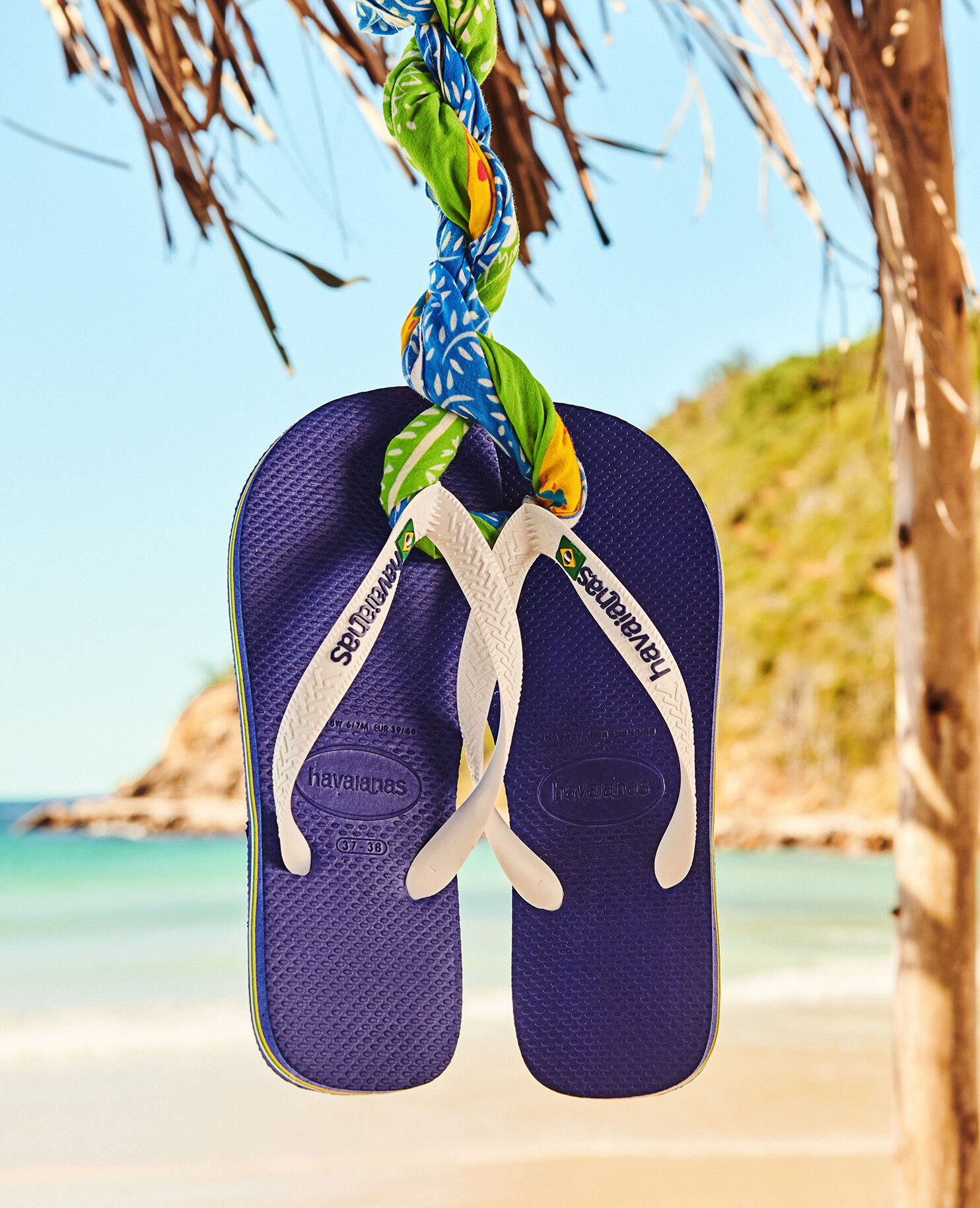 Havaianas Brazil Men's Flip Flop Sandals Solid Color Choose Size Rubber Non-Slip 