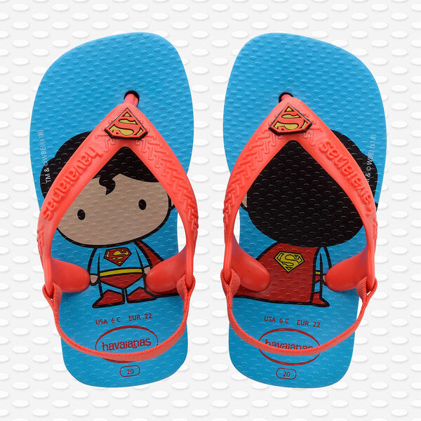 Havaianas Baby Herois - Tongs - Turquoise / Fraise - Enfants image number null