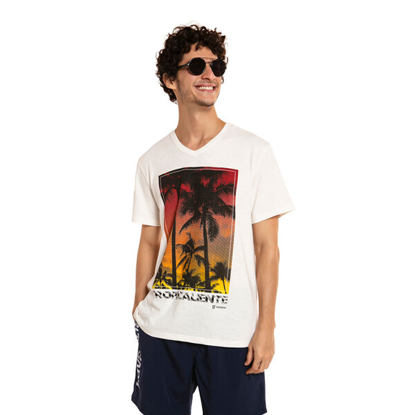 Havaianas Tshirt V Tropicaliente Off White A0M image number null