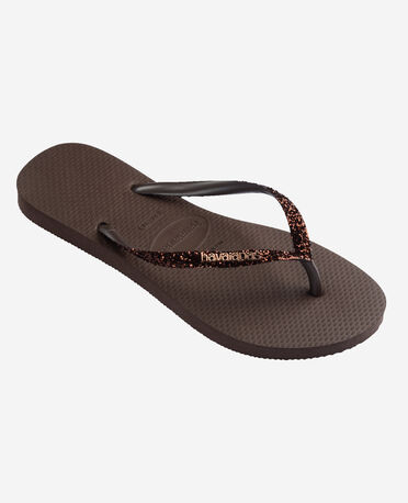 Havaianas Slim Glitter II Infradito Donna - Rosa Ballerino/Blush Dorato, Taglia 39-40 (9-10 BR), Con Glitter, Suola In Gomma, Made In Brazil - 3