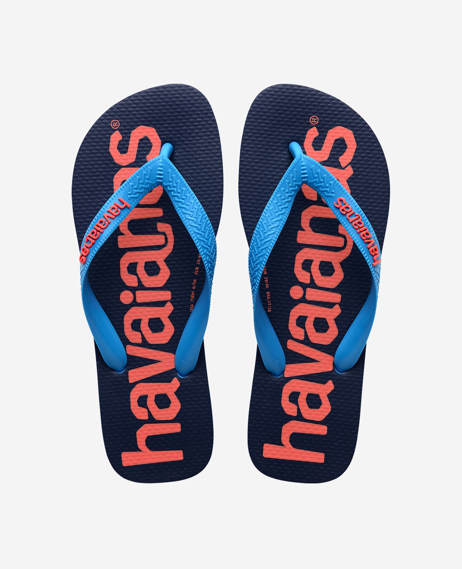 Havaianas Top Logomania Infradito Bambini - Unisex, Gomma, Blu Navy, Comfortabile - Foto 12