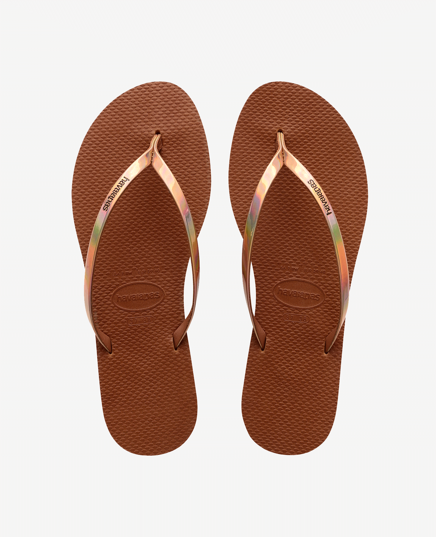 Havaianas you metallic flip flops online