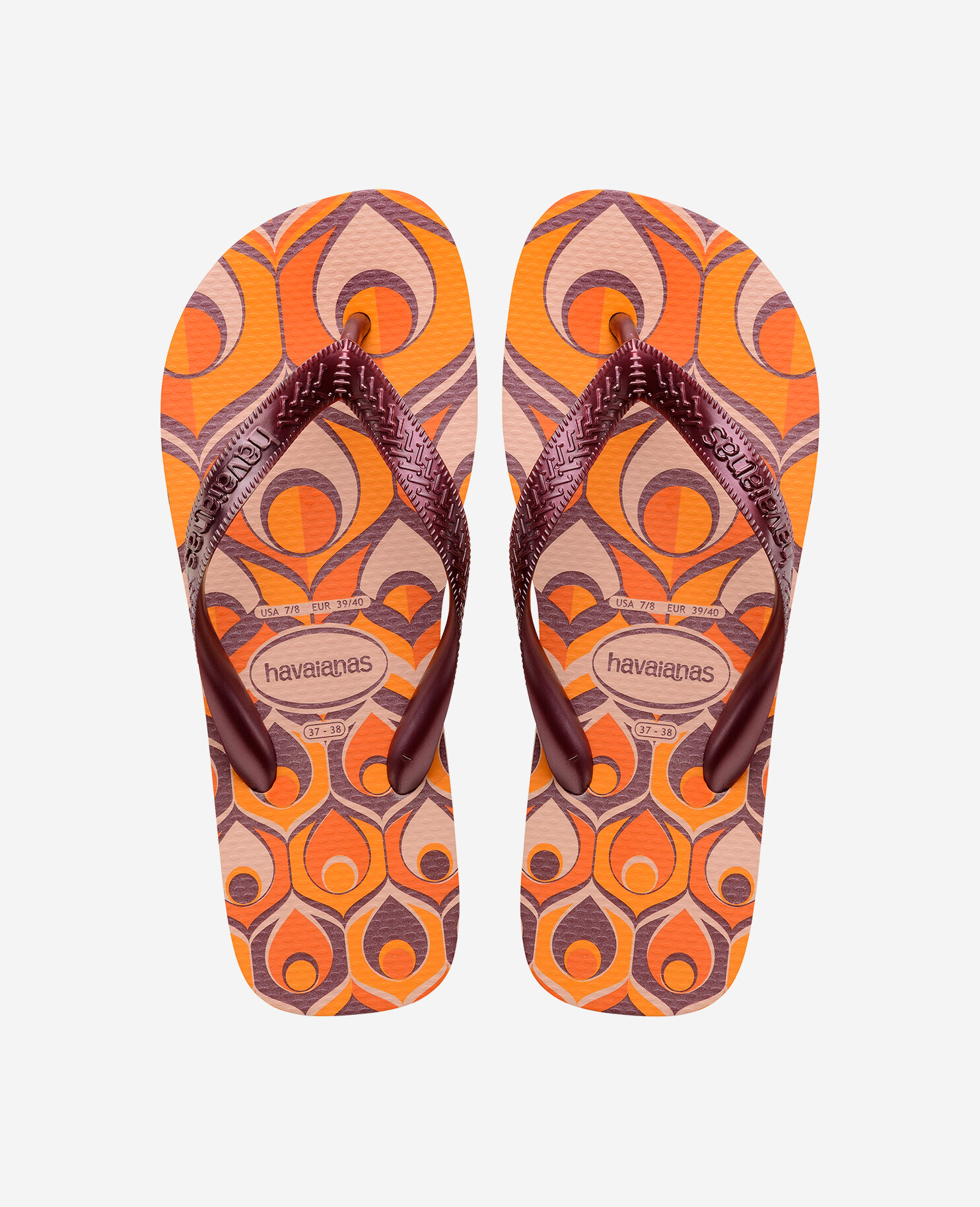 Havaianas rose gold flip flops on sale
