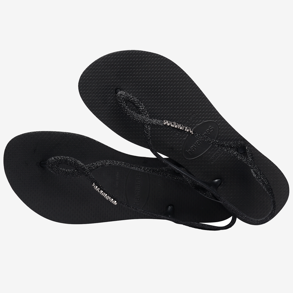Black sparkly havaianas clearance