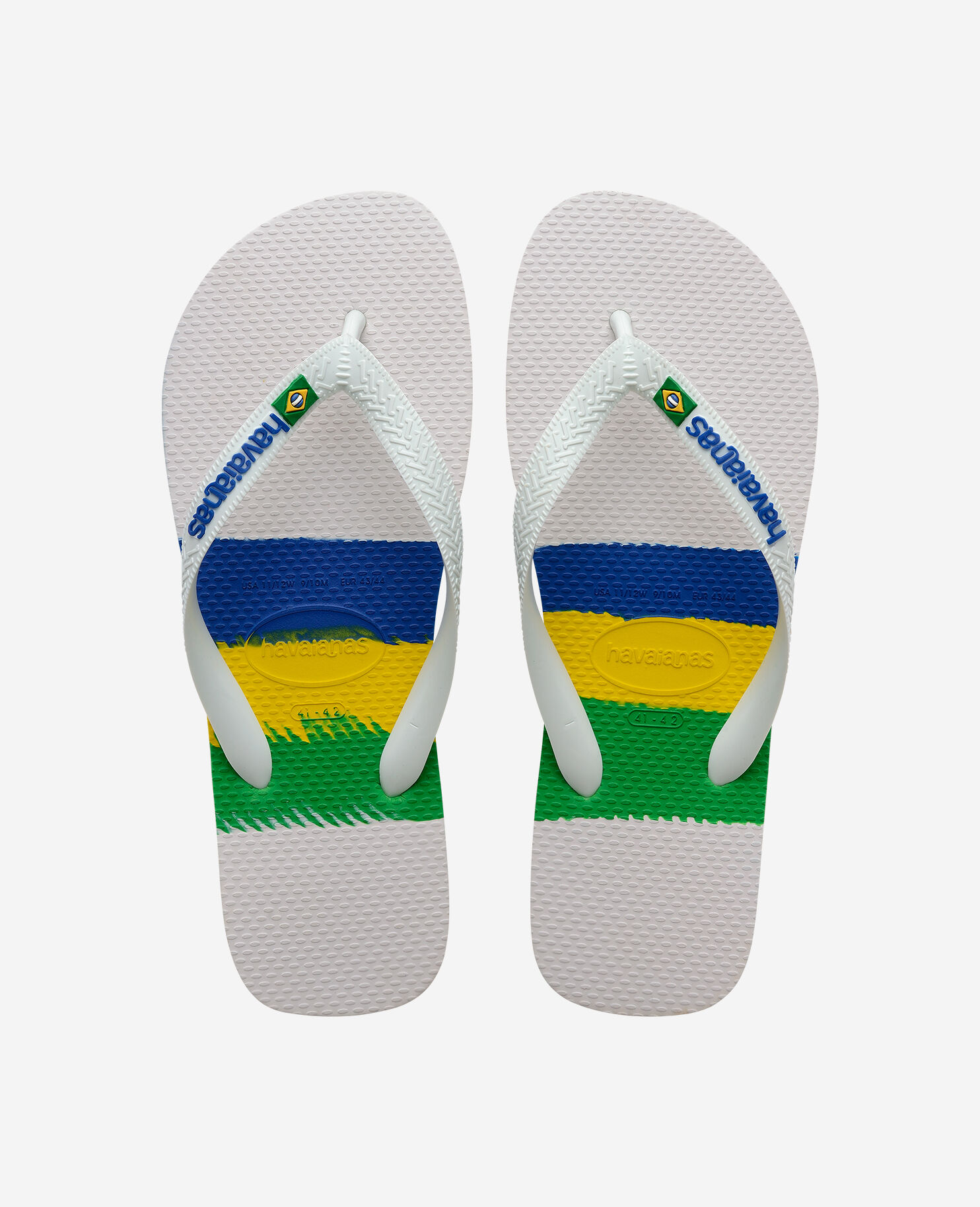 Tongs blanches pour femme et homme Havaianas