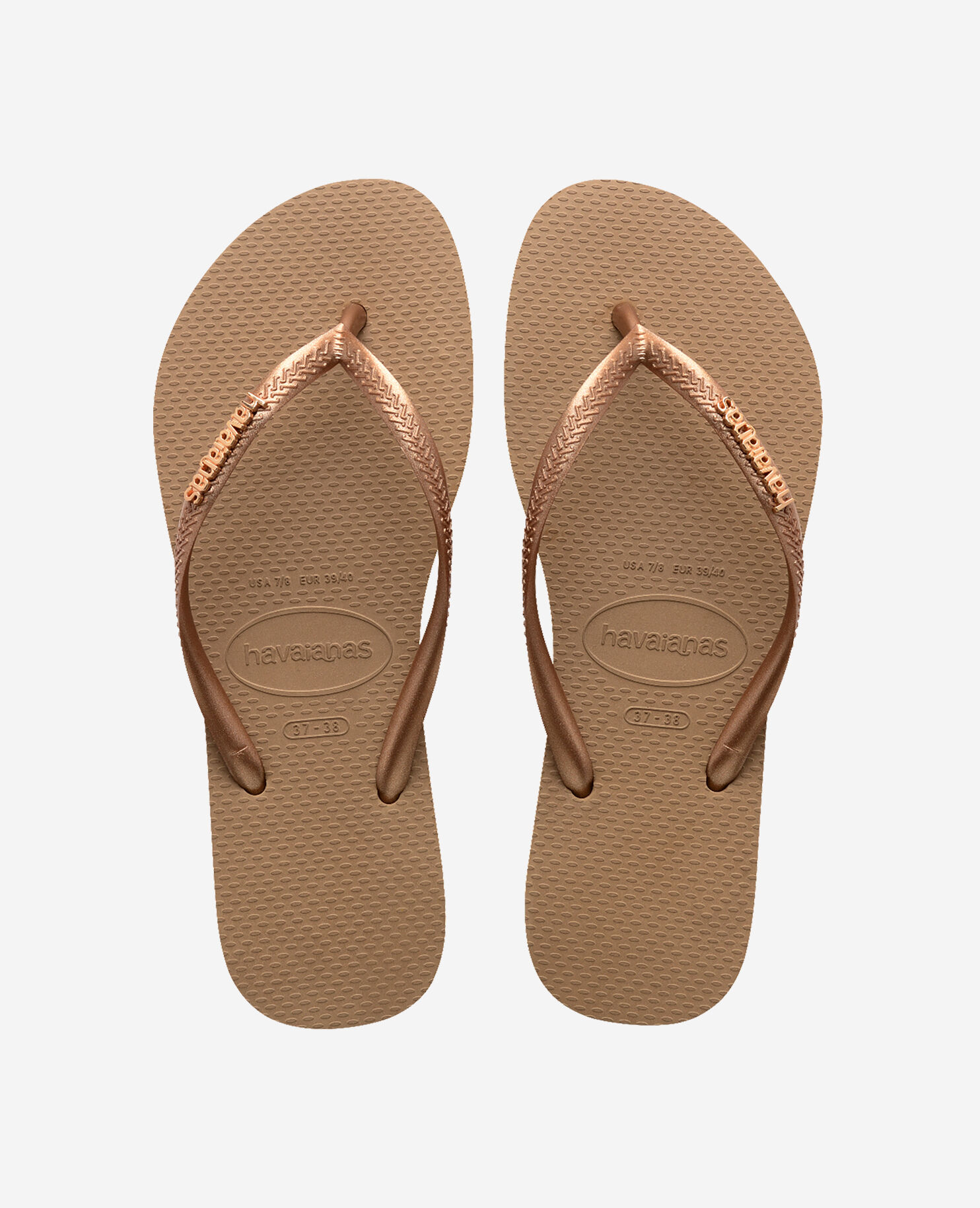Havaianas Slim Logo Metallic. Shop Online Havaianas