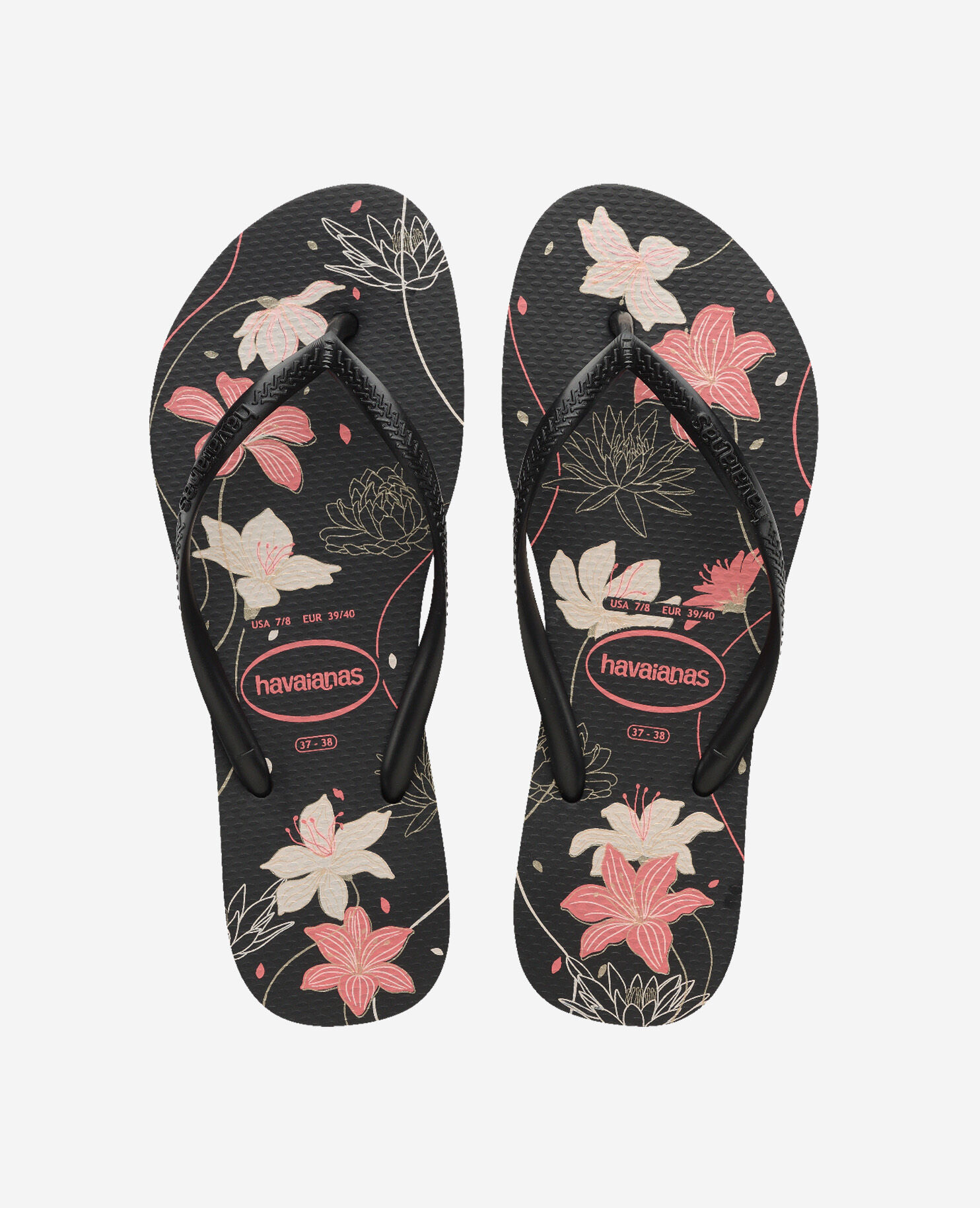 Havaianas Infradito unisex Havaianas Slide, Paradiso rosa nero Stampa, 37/38 EU