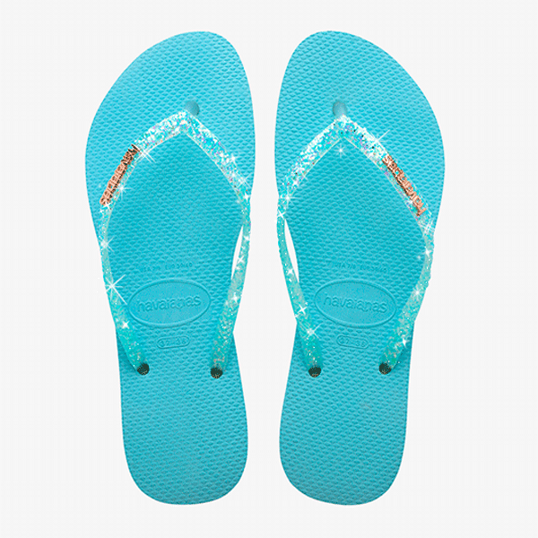 Havaianas flip flops glitter clearance