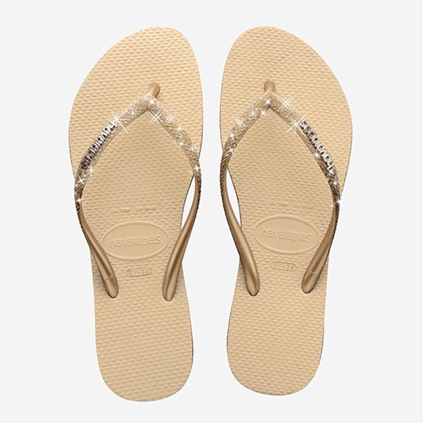 Havaianas gold sandals store