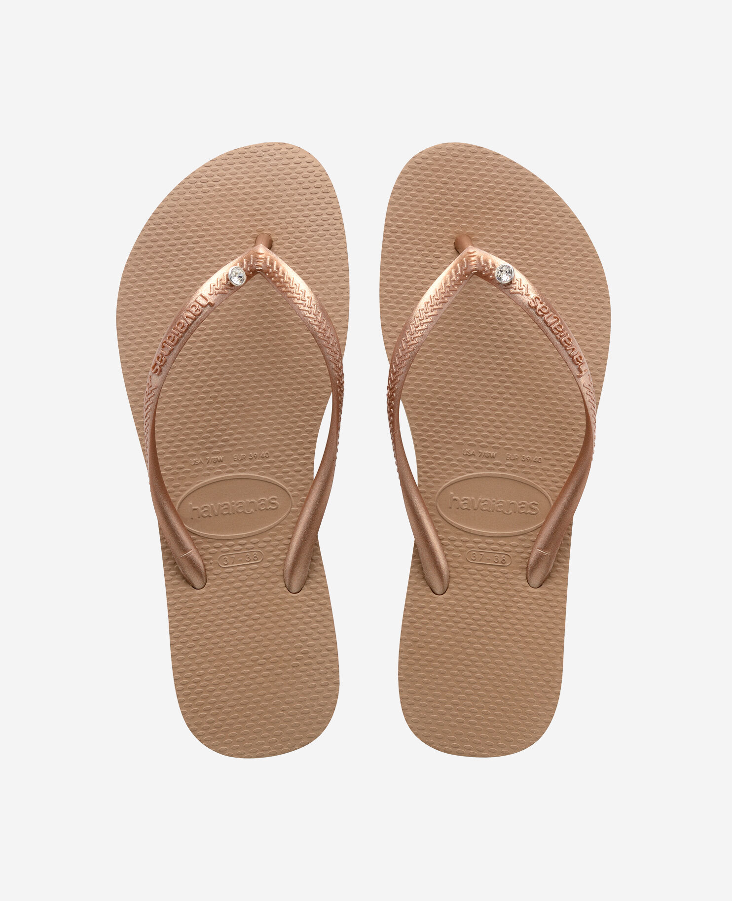 havaianas luna sandals olive rose gold