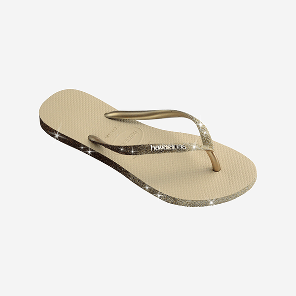 Sandalias Ojotas Havaianas Con Brillos Chanclas Y Bolsos Glitter