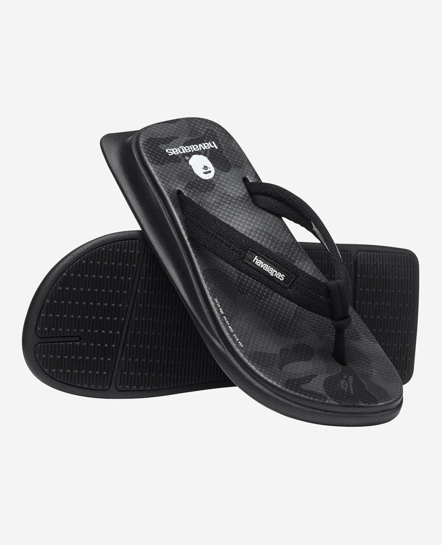 Bape x Havaianas Bape x Havaianas TRADI ZORI Black | BSTN Store