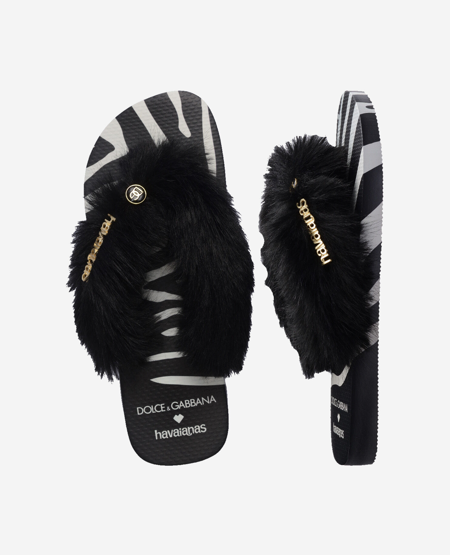 Havaianas Top Dolce&Gabbana Animals Fur in Dolce&Gabbana x