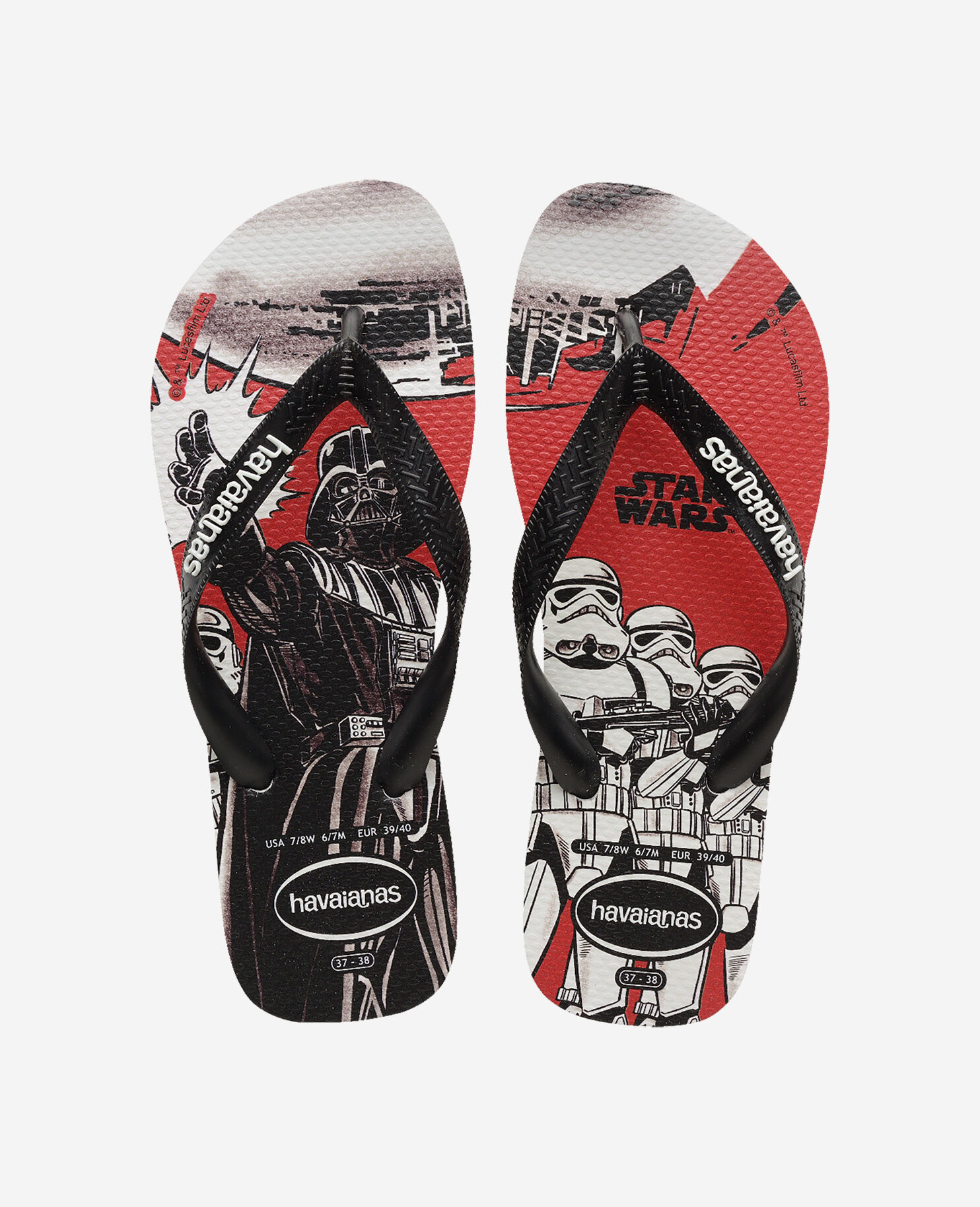 シューズ・サンダルその他 STAR WARS Black/Orange Flip Flops Havaianas Star Wars in Flip Flops | Havaianas®