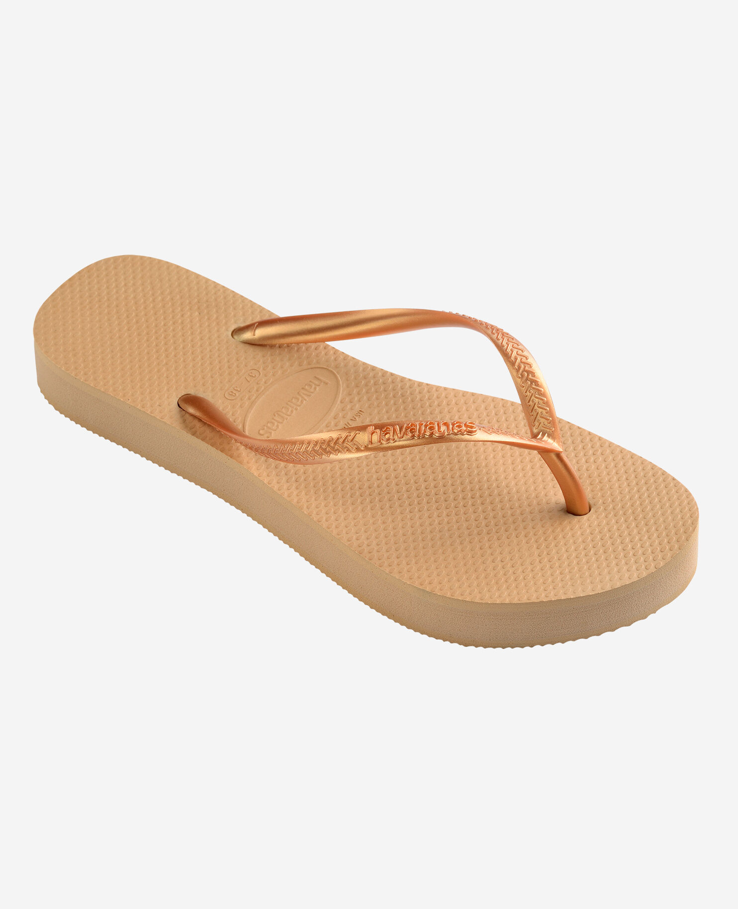 Golden Flip Flops for Women and Men Havaianas