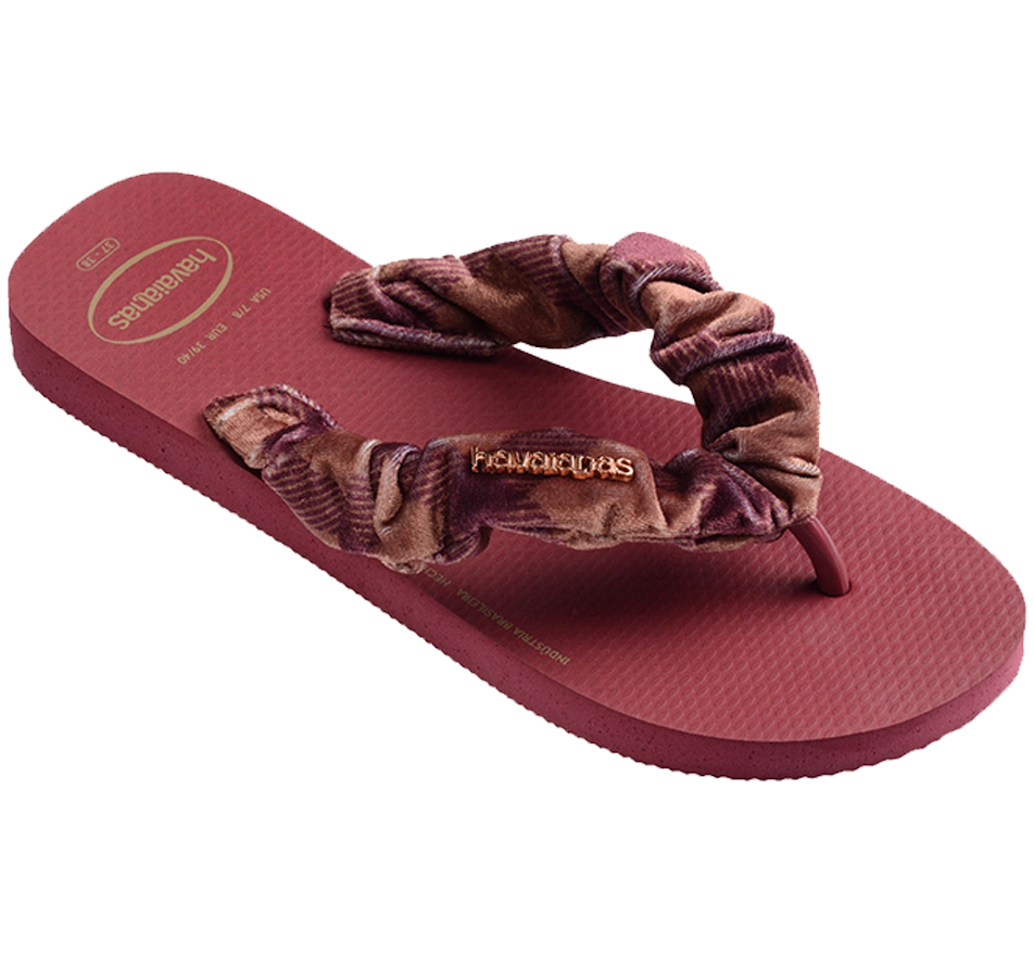 Havaianas Slide Strap in Rust