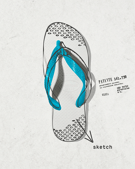 havaianas patent from 1962