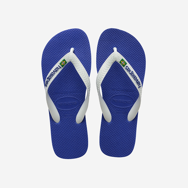 Havaianas Brasil Twist marine blue flip-flops