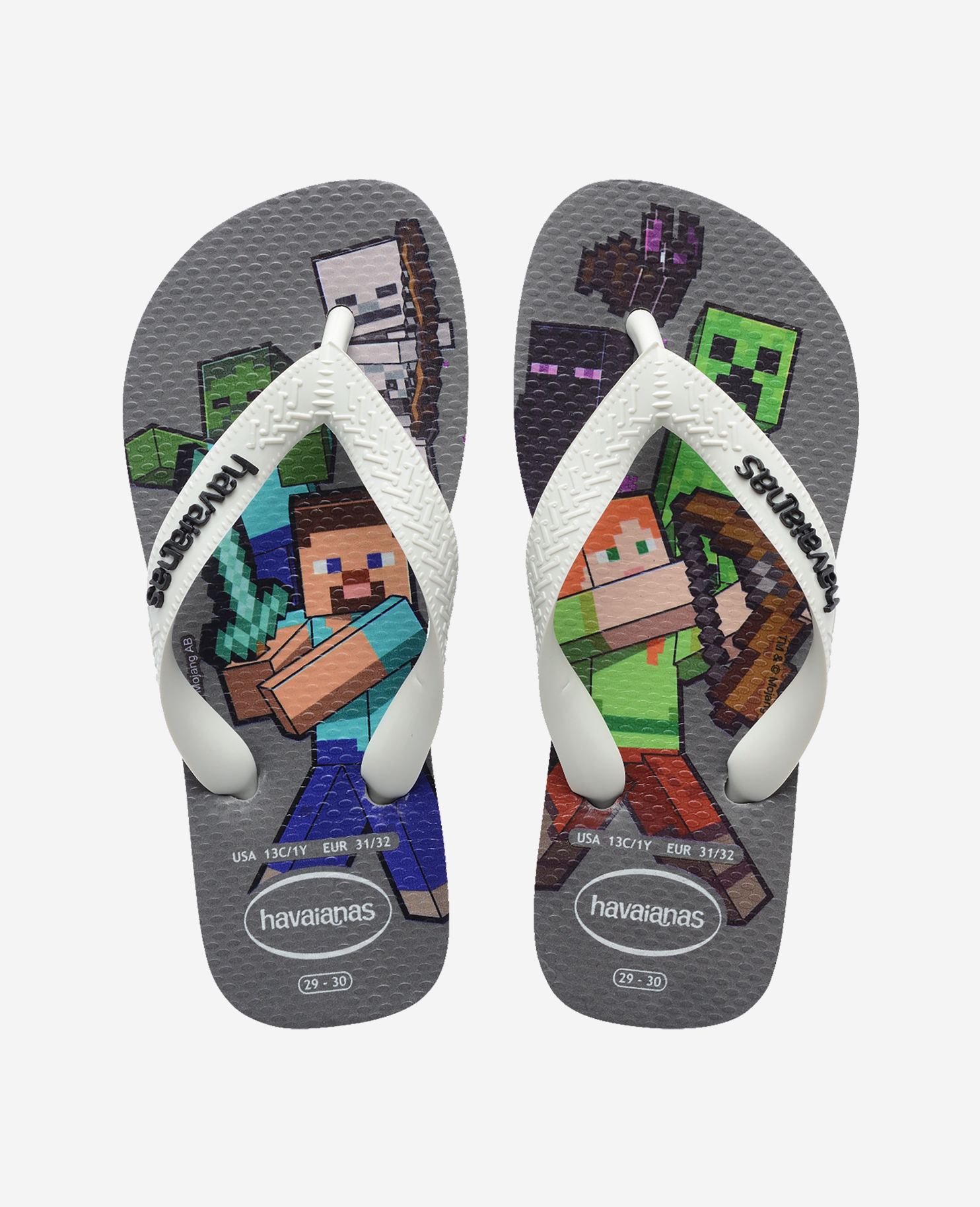 Havaianas Unisex Kids Light Flip Flops Kids Minecraft