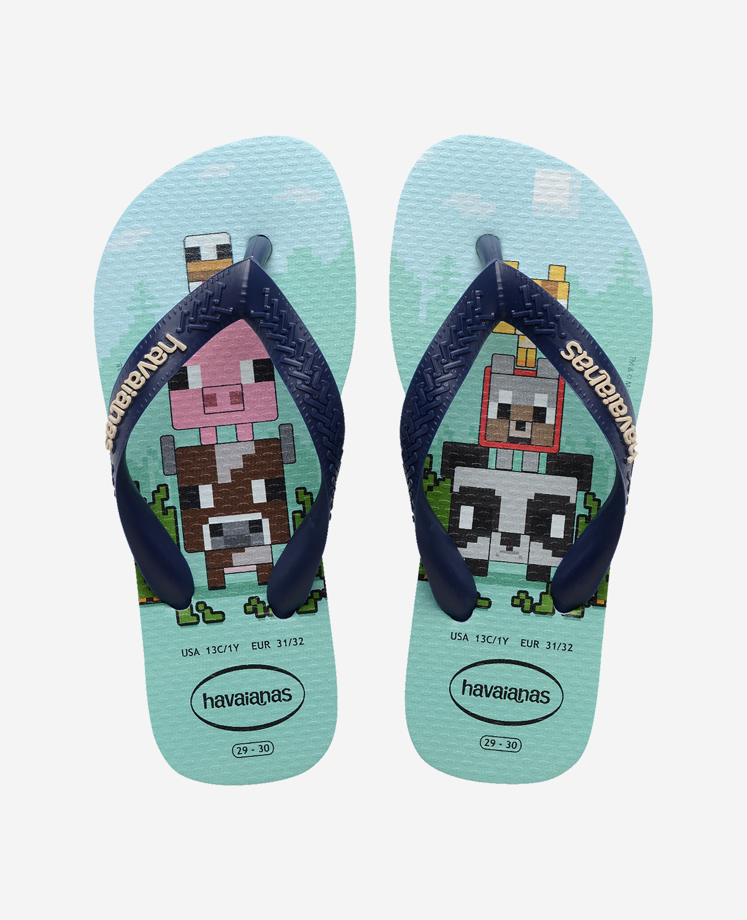 Havaianas Unisex Kids Light Flip Flops Kids Minecraft