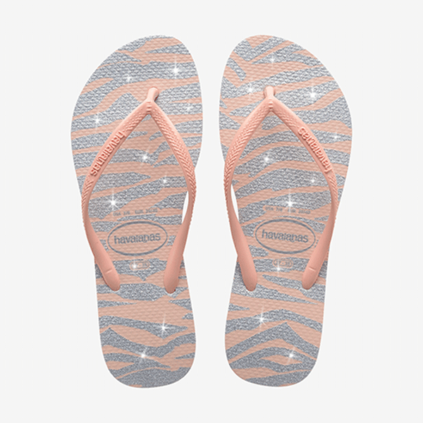 Havaianas Women's Flip Flops Slim Animals Glitter 33/34