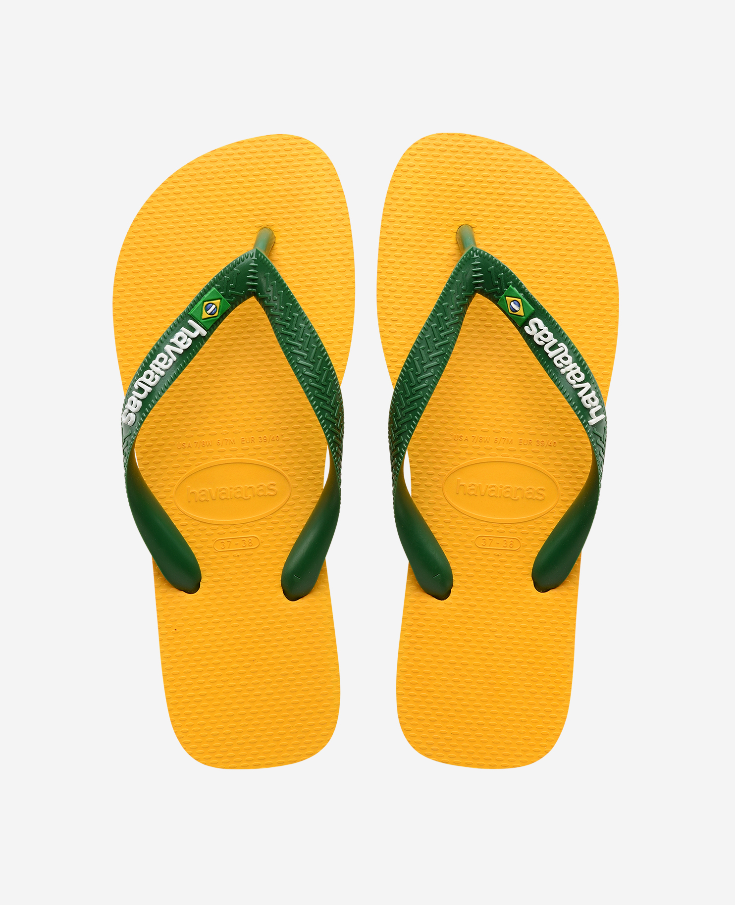 Havaianas Flip Flops Brasil Logo Rubber, Size 35/36