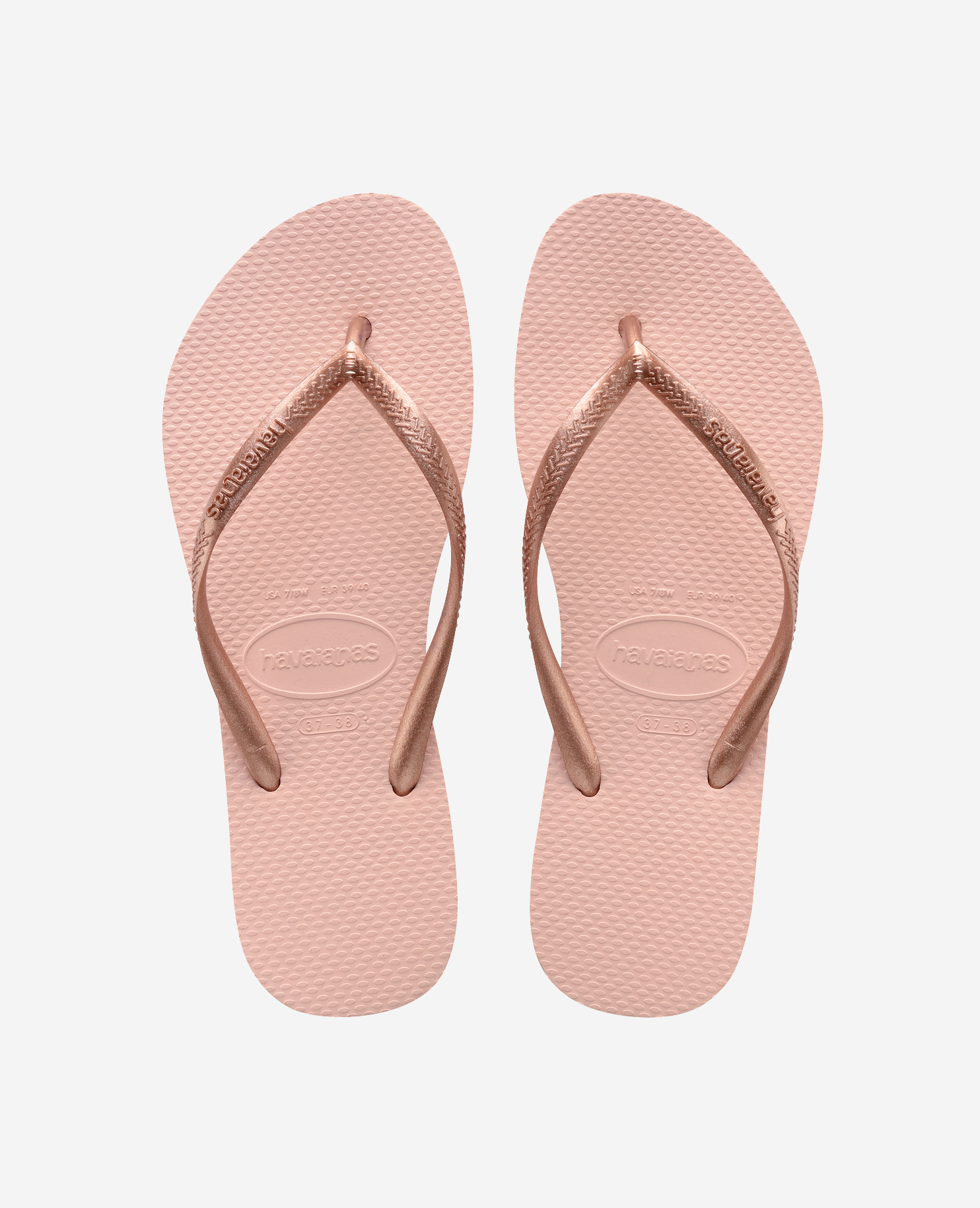 Havaianas Women's Light/Pink/Blue Flip Flops Slim