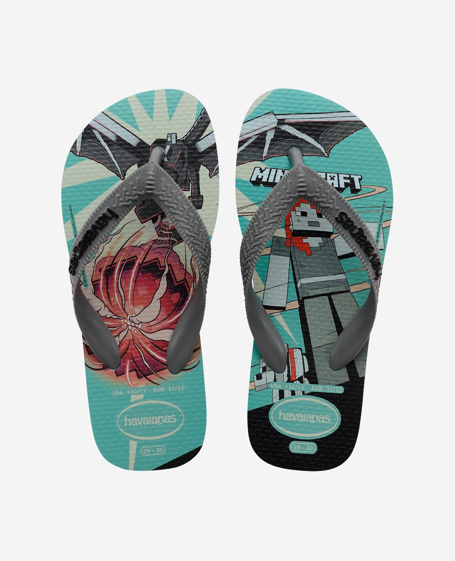 Havaianas Unisex Kids Light Flip Flops Kids Minecraft