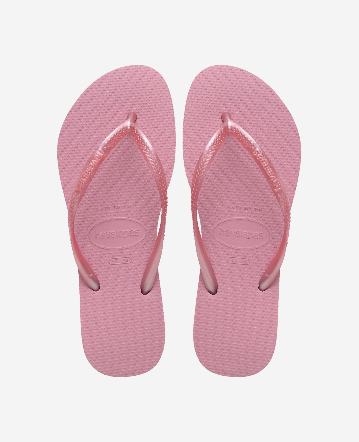 Havaianas Women's Light/Pink/Blue Flip Flops Slim