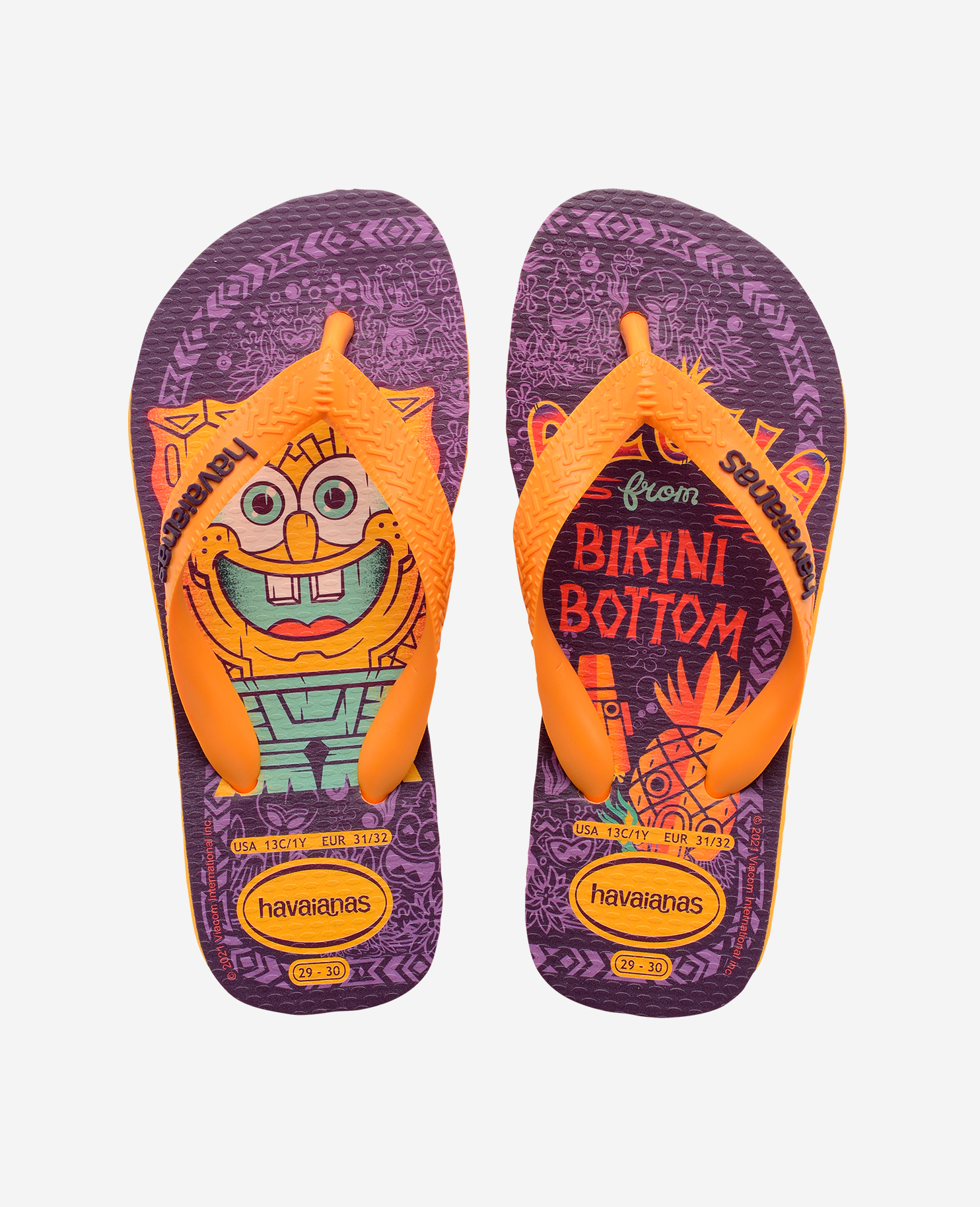 Havaianas Flip Flops Top Spongebob, Kinder Größe 27/28
