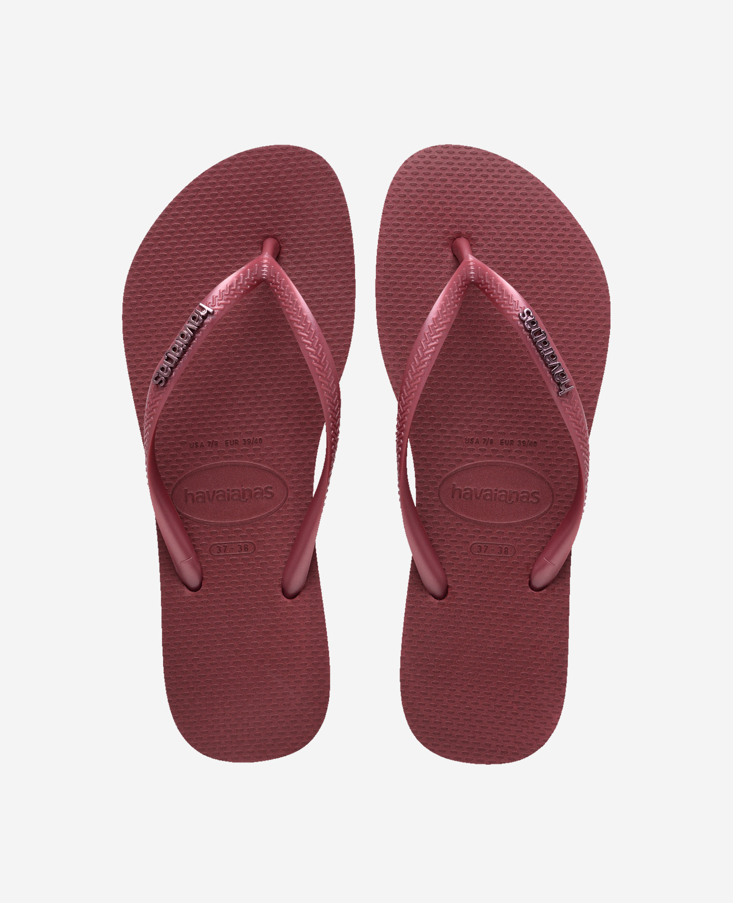Havaianas Women's Light Flip Flops Slim Logo Metallic