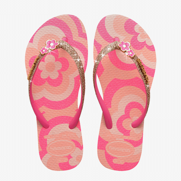 Havaianas Unisex Kids Light Flip Flops Kids Slim Glitter Trendy