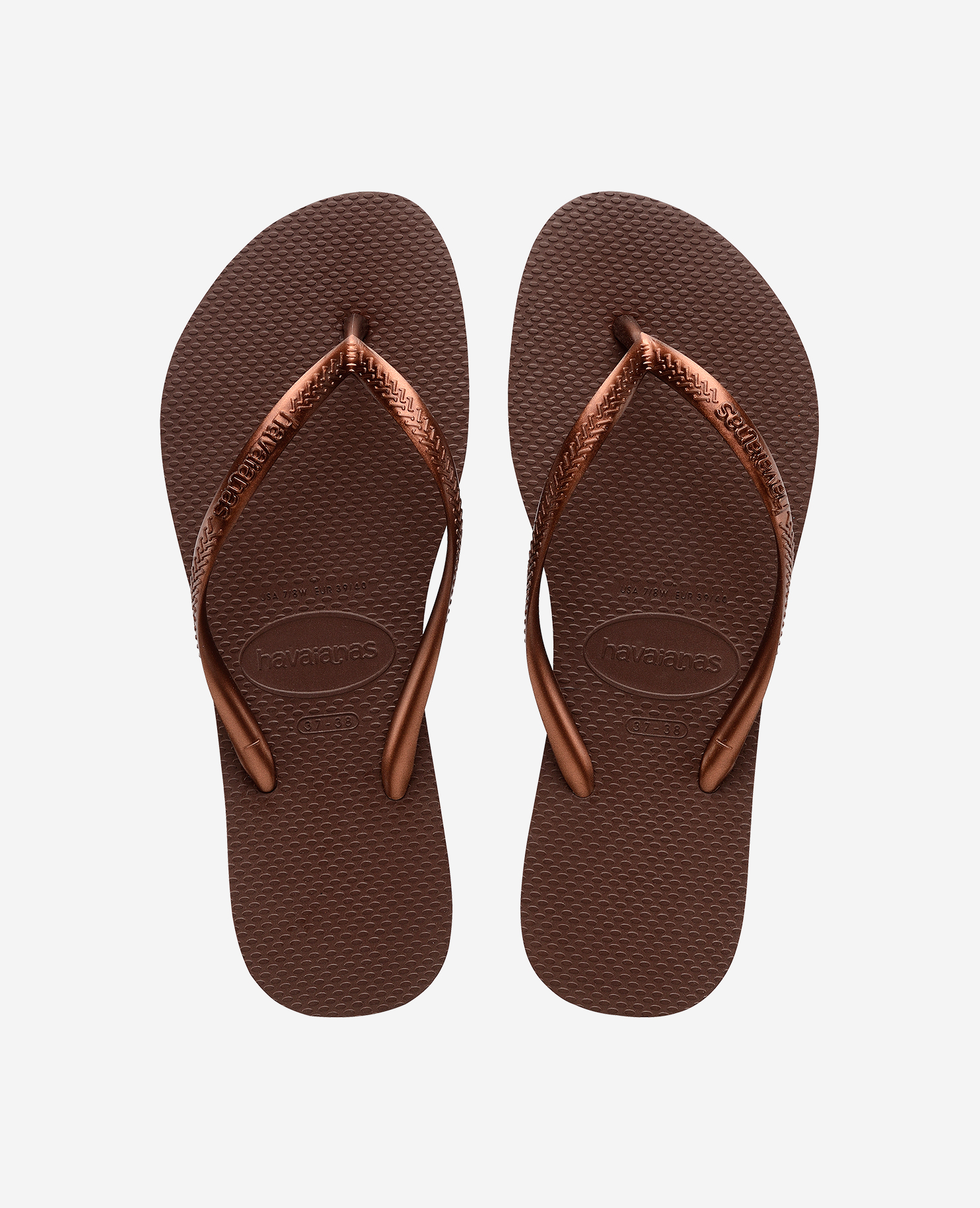 Havaianas Women's Light/Pink/Blue Flip Flops Slim