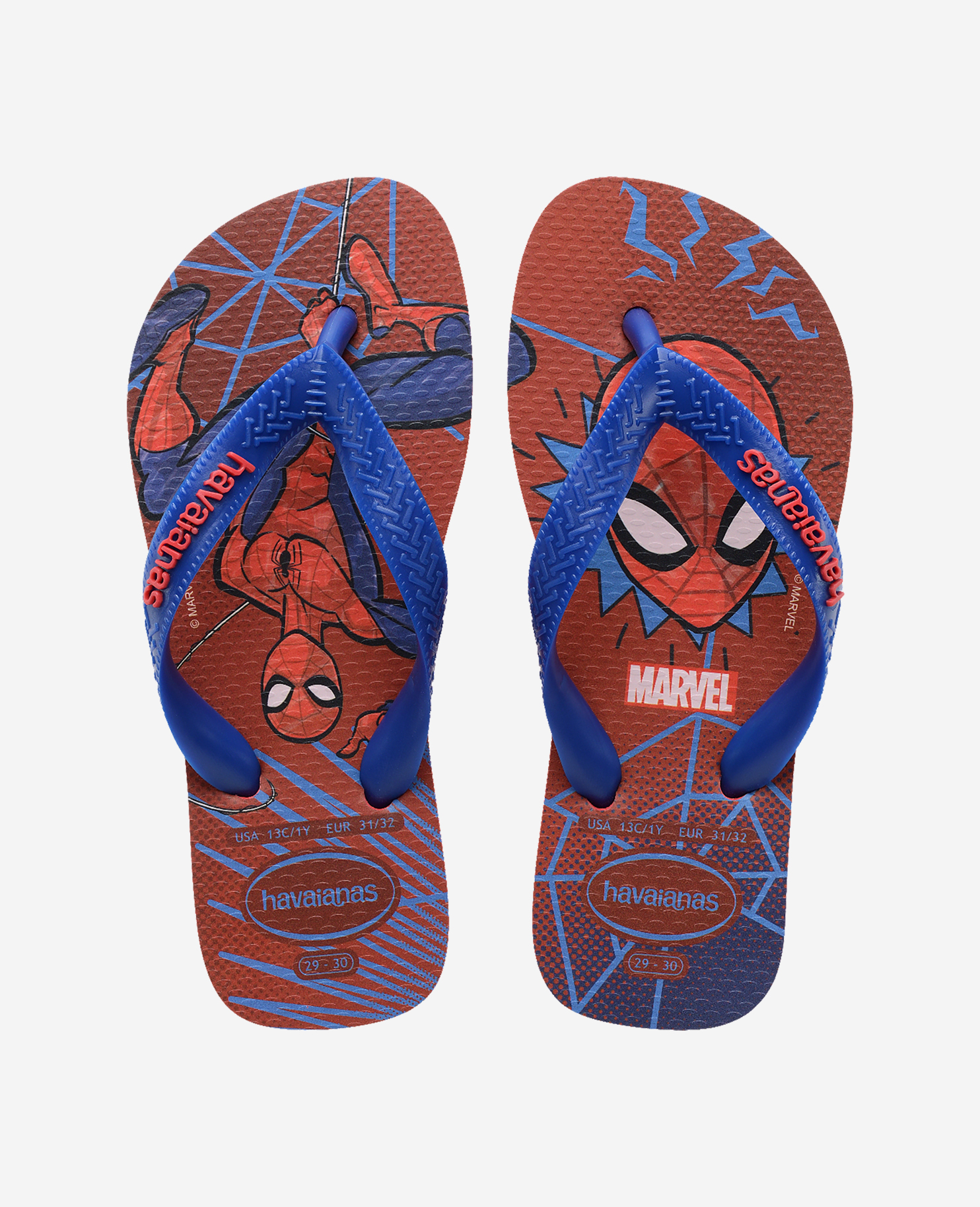 Havaianas Flip Flops>Kids Top Marvel Ii   Top Marvel Ii  Rubber, Kids Size 35/36