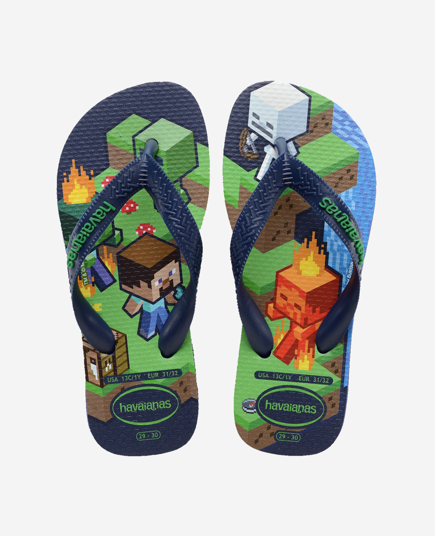 Havaianas Unisex Kids Light Flip Flops Kids Minecraft