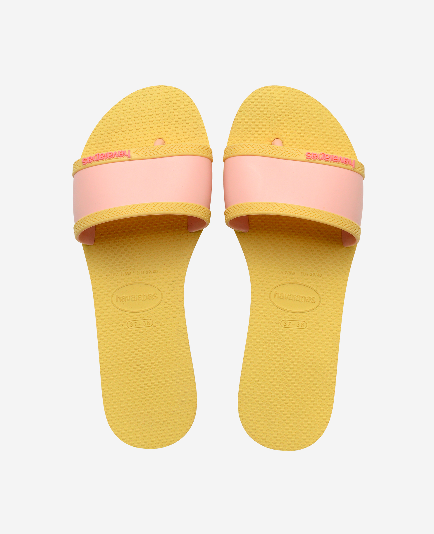 Havaianas Unisex Kids Lemon Yellow Kids Flip Flops - 1/2 - Image 5