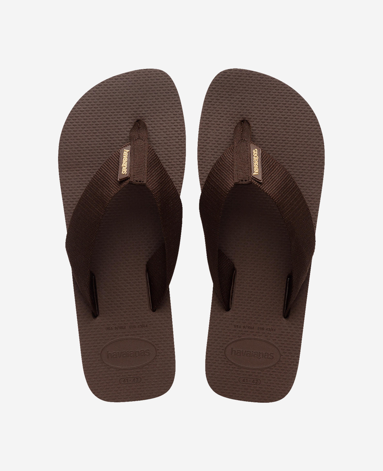 Havaianas Men's Light/Black/Brown Flip Flops Urban Basic Material