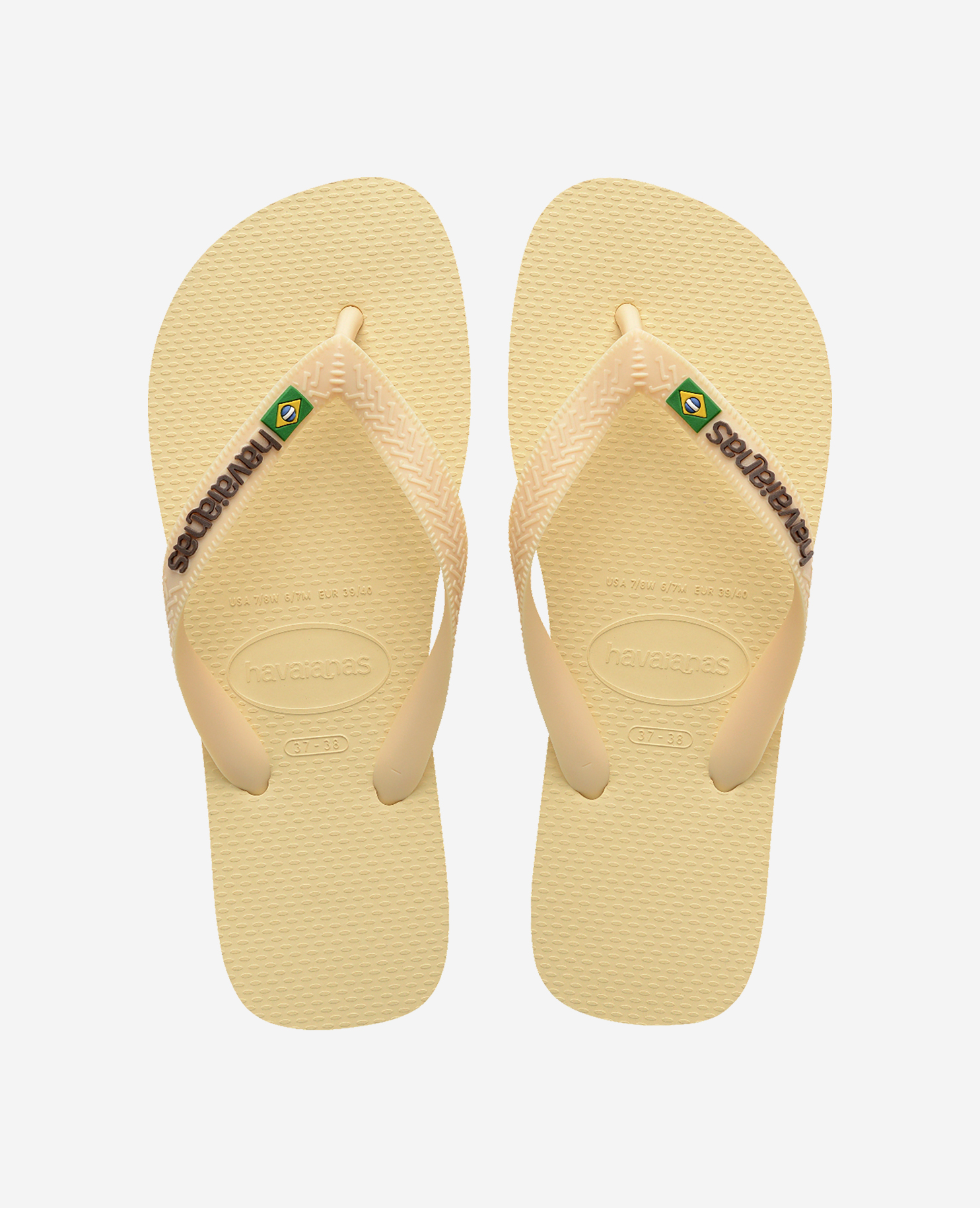 Havaianas Flip Flops Brasil Logo Rubber, Size 45/46