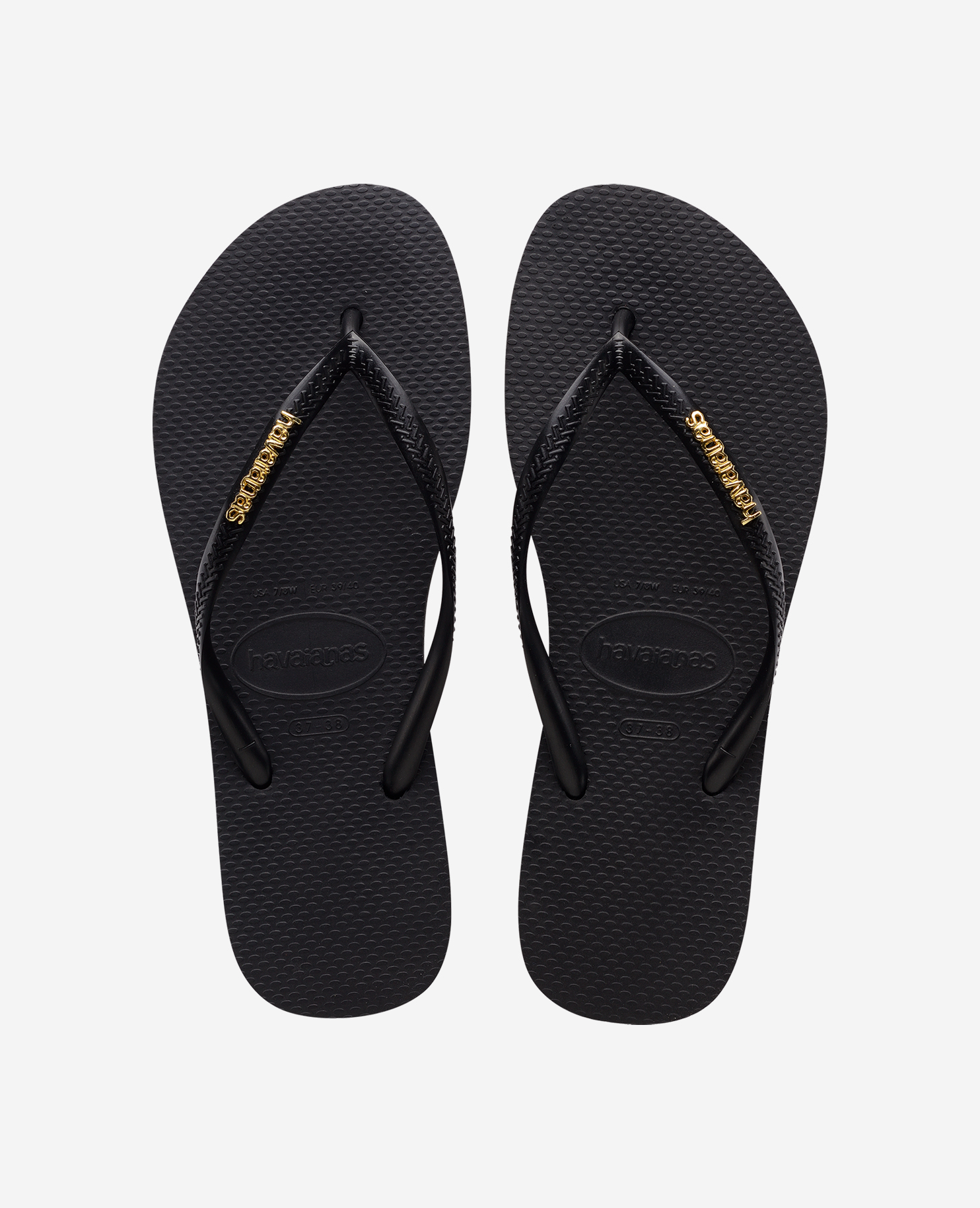 Havaianas Women's Light Flip Flops Slim Logo Metallic
