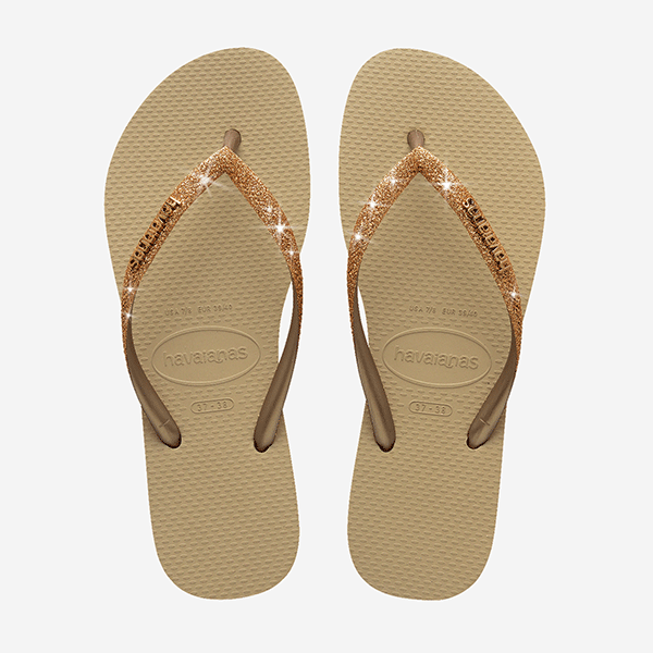 Havaianas Women's Light Flip Flops Slim Glitter Ii