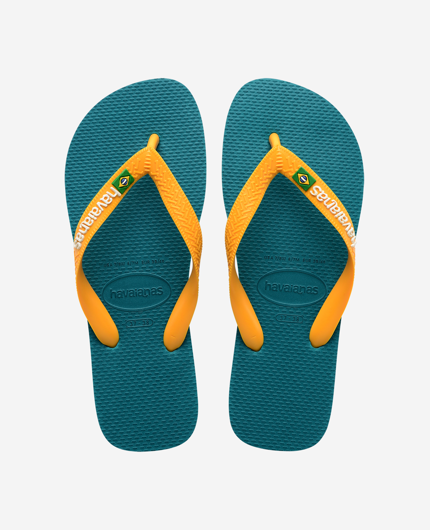 Havaianas Unisex Flip Flops Brasil Logo 27/28