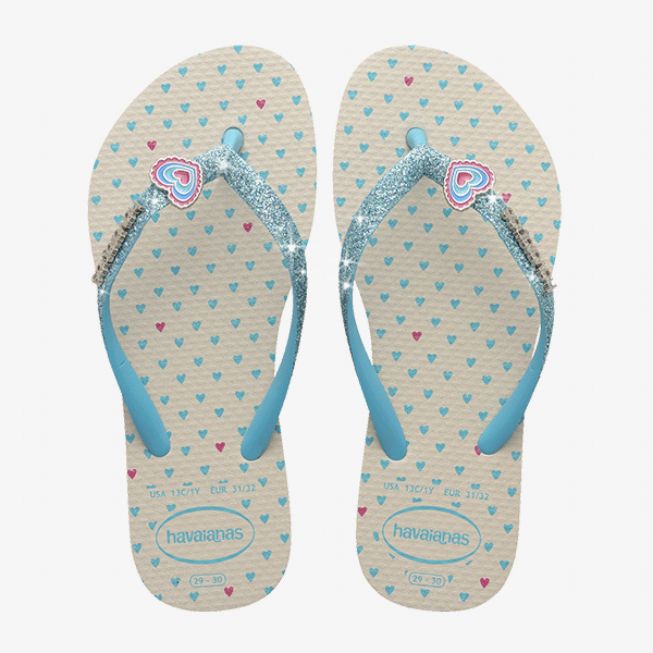 Havaianas Unisex Kids Light Flip Flops Kids Slim Glitter Trendy
