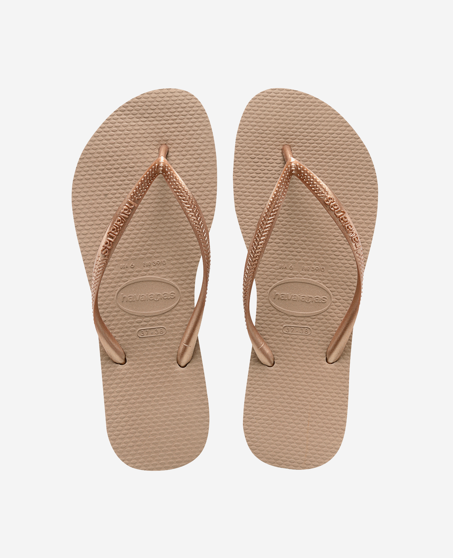 Havaianas Women's Light/Pink/Blue Flip Flops Slim