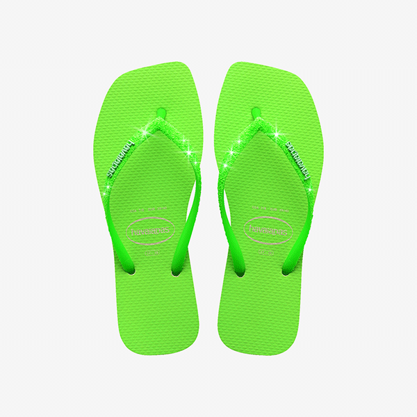 flip flops Havaianas Square Glitter Neon