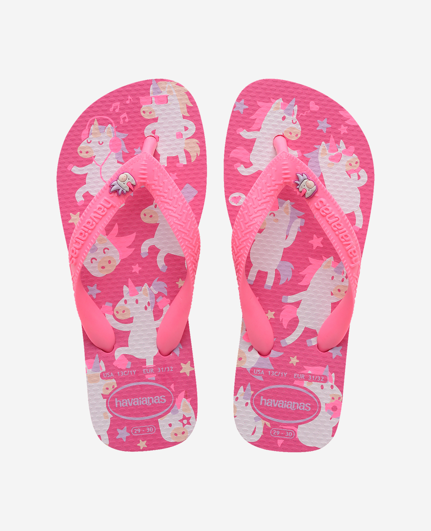 Havaianas Flip Flops>Kids Fantasy   Fantasy  Rubber, Kids Size 29/30