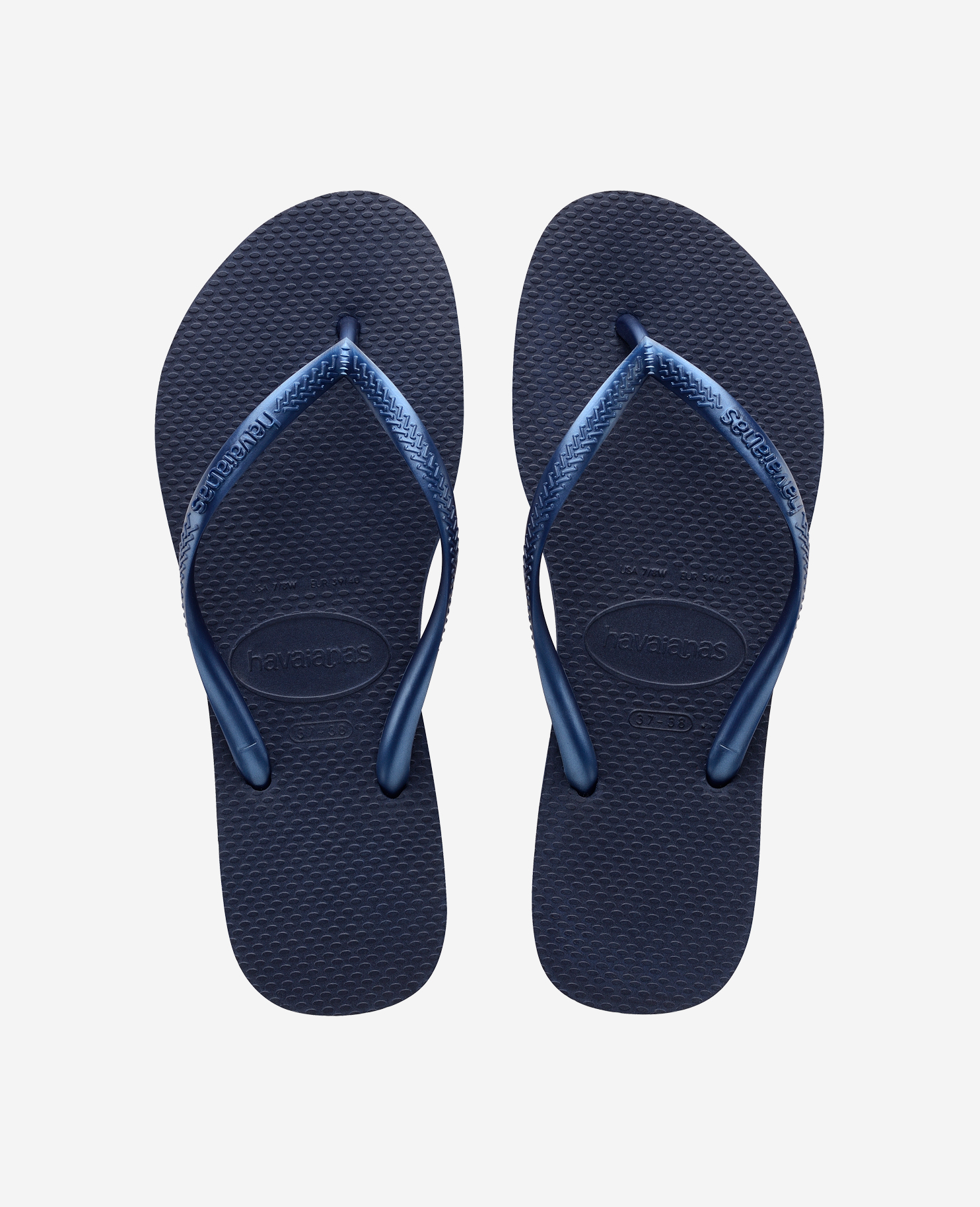 Havaianas Women's Light/Pink/Blue Flip Flops Slim